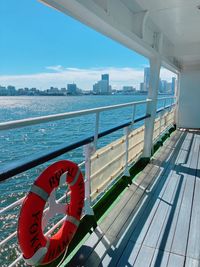 Date on a cruise on a sunny day