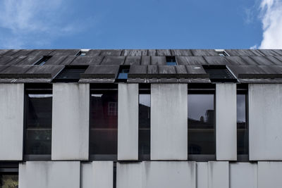 Low angle view of building against sky