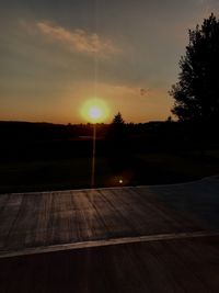 Scenic view of sunset against sky