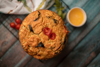 Focaccia bread home baked