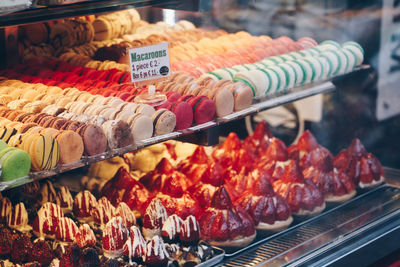 Various vegetables for sale in store