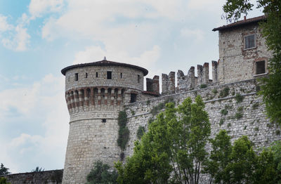 Low angle view of historic building against sky