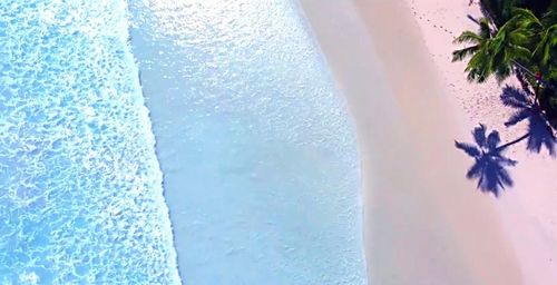 Close-up of swimming pool by window