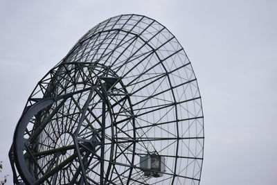 Low angle view of ferris wheel against sky