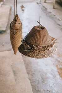 Close-up of hanging outdoors