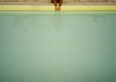 High angle view of swimming pool