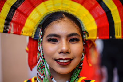 Portrait of a smiling young woman