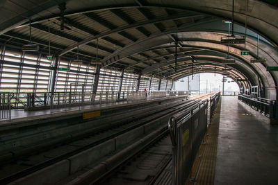 Railroad station platform