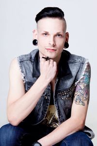 Portrait of young woman