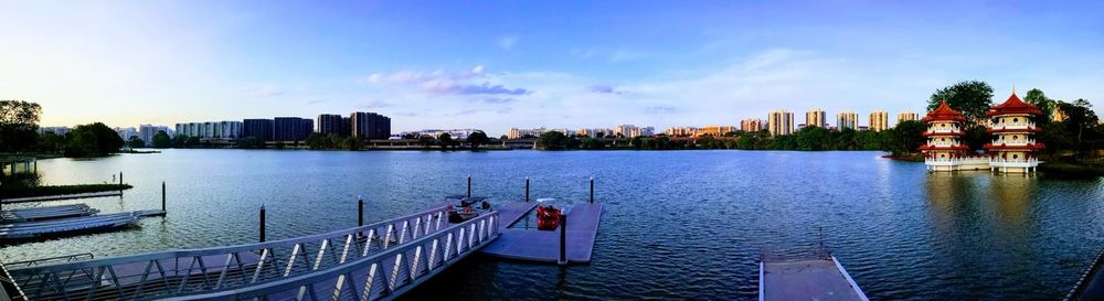 View of city at waterfront