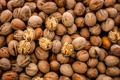 Full frame shot of nuts