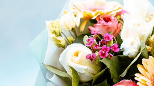 Close-up of rose bouquet