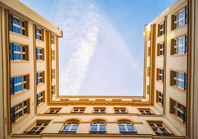 Low angle view of building against sky