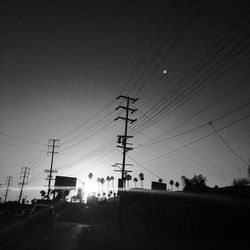 Electricity pylon against sky