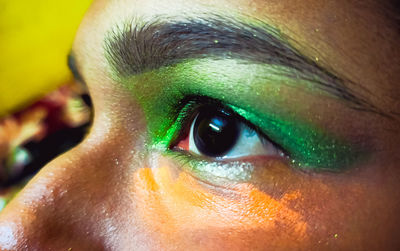 Close-up portrait of human eye