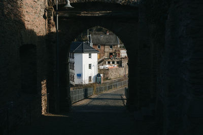 Beautiful view of the main exit from the castle.