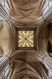 Low angle view of ceiling of building