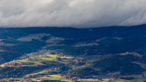 Aerial view of landscape against sky