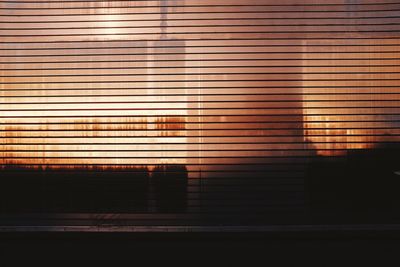 Close-up of window blinds