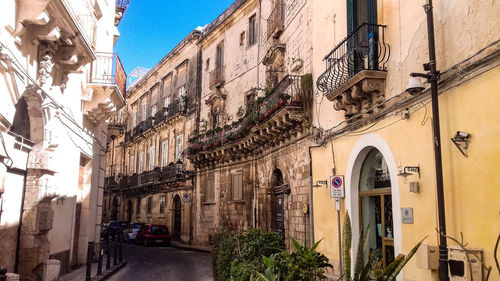 Street amidst buildings in city