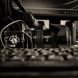 Close-up of motorcycle