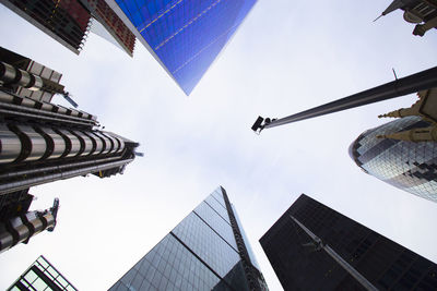 Low angle view of buildings against sky