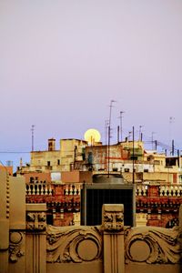 View of city against clear sky