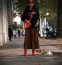 Full length of man standing on road