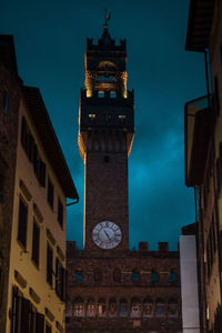 Low angle view of clock tower