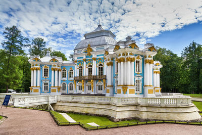 Hermitage pavilion in catherine park at tsarskoye selo, russia