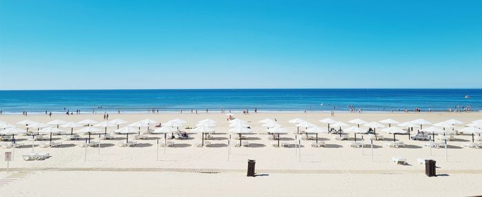 Washed out panoramic view of beach