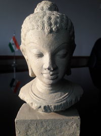 Close-up of statue of buddha