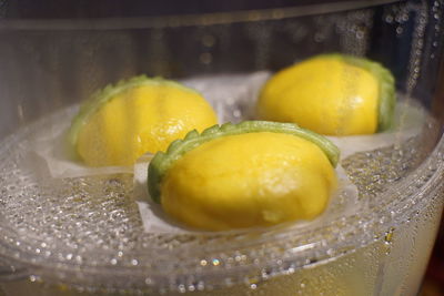 Close-up of fruits on table