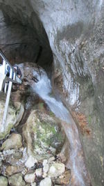 River flowing through rocks