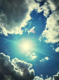 Low angle view of cloudy sky