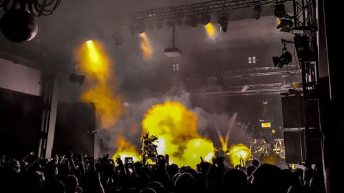 Crowd at music concert