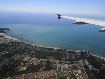 Aerial view of landscape against sky