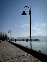 Pier in sea