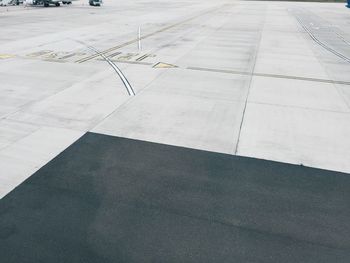 Airplane on airport runway