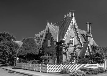 Panoramic shot of built structure against sky