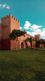 View of fort against sky