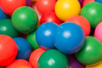 Full frame shot of multi colored balls