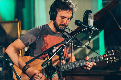 Man playing guitar