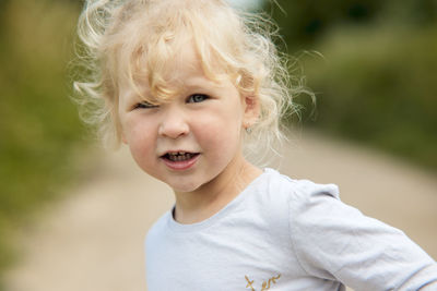 Portrait of cute boy