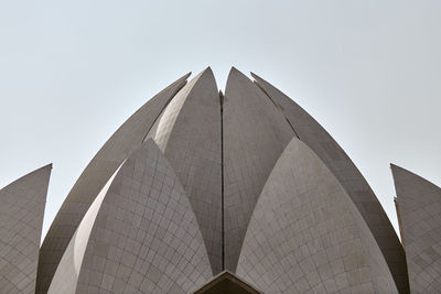 Low angle view of building against clear sky