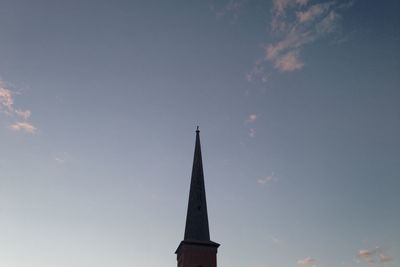 Low angle view of church against sky