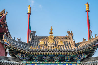 Low angle view of building against sky