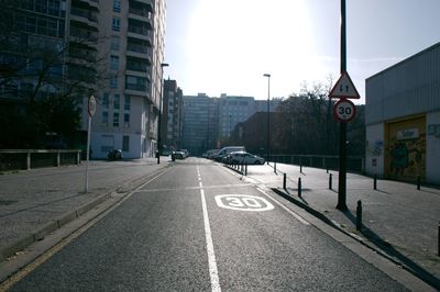 View of city street