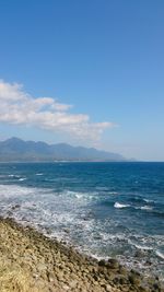 Scenic view of sea against sky