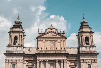 Low angle view of cathedral against sky